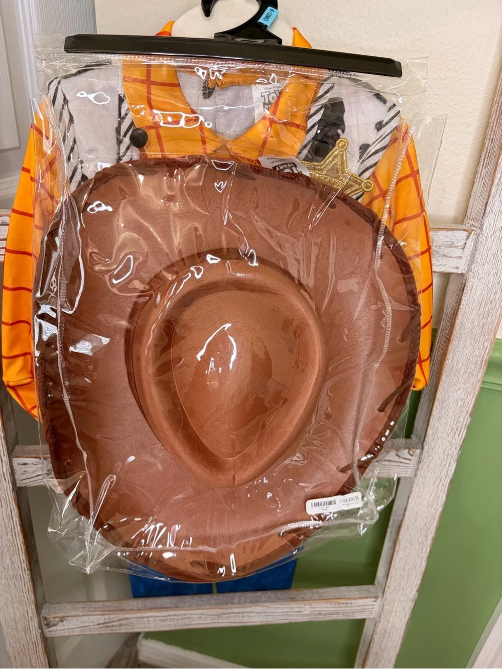 🎃🤠 Disney Toy Story Woody Baby Costume 6-12M Hat Belt Halloween